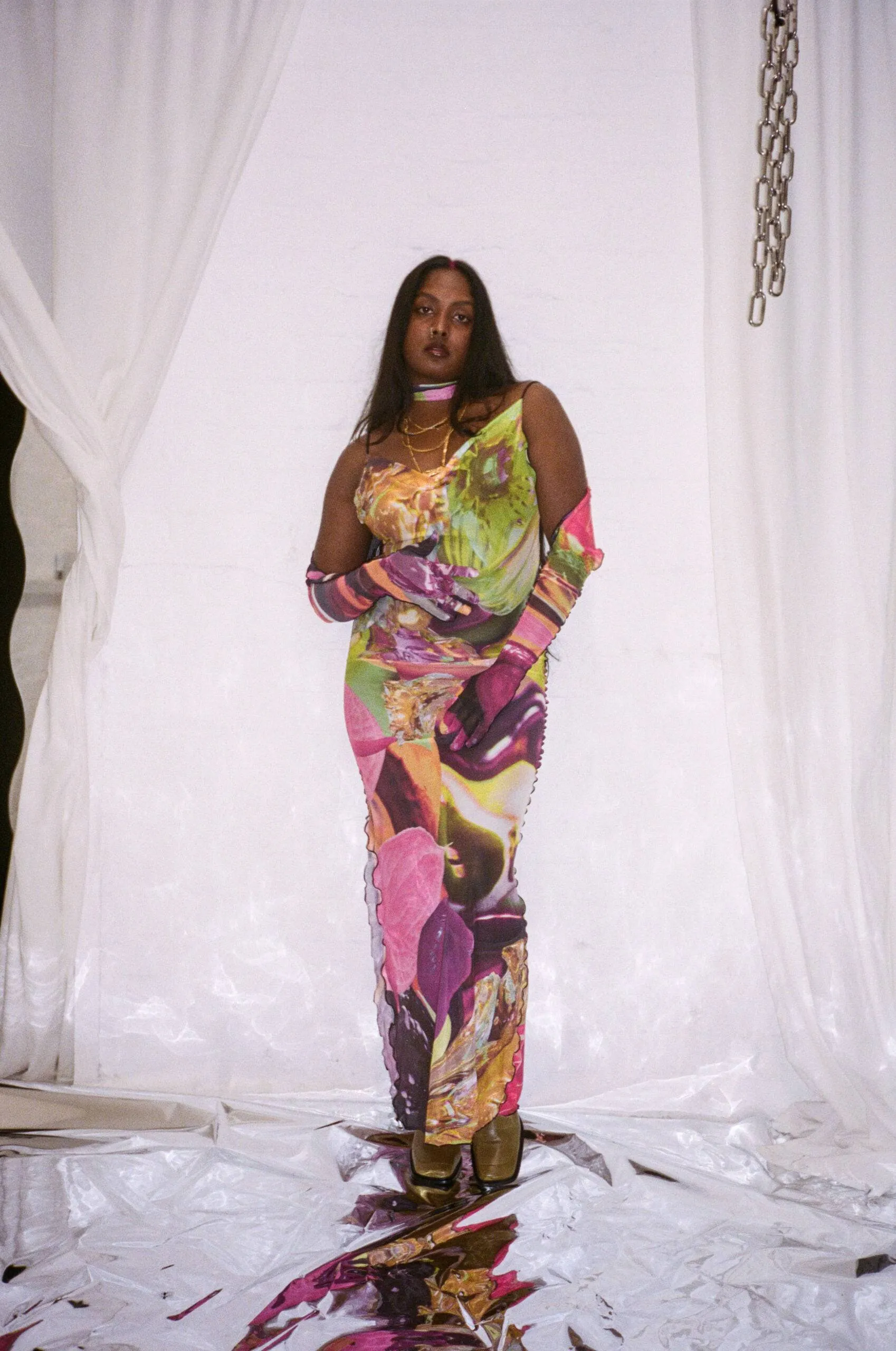 Aune Collections - Dawana Cowl Maxi Dress