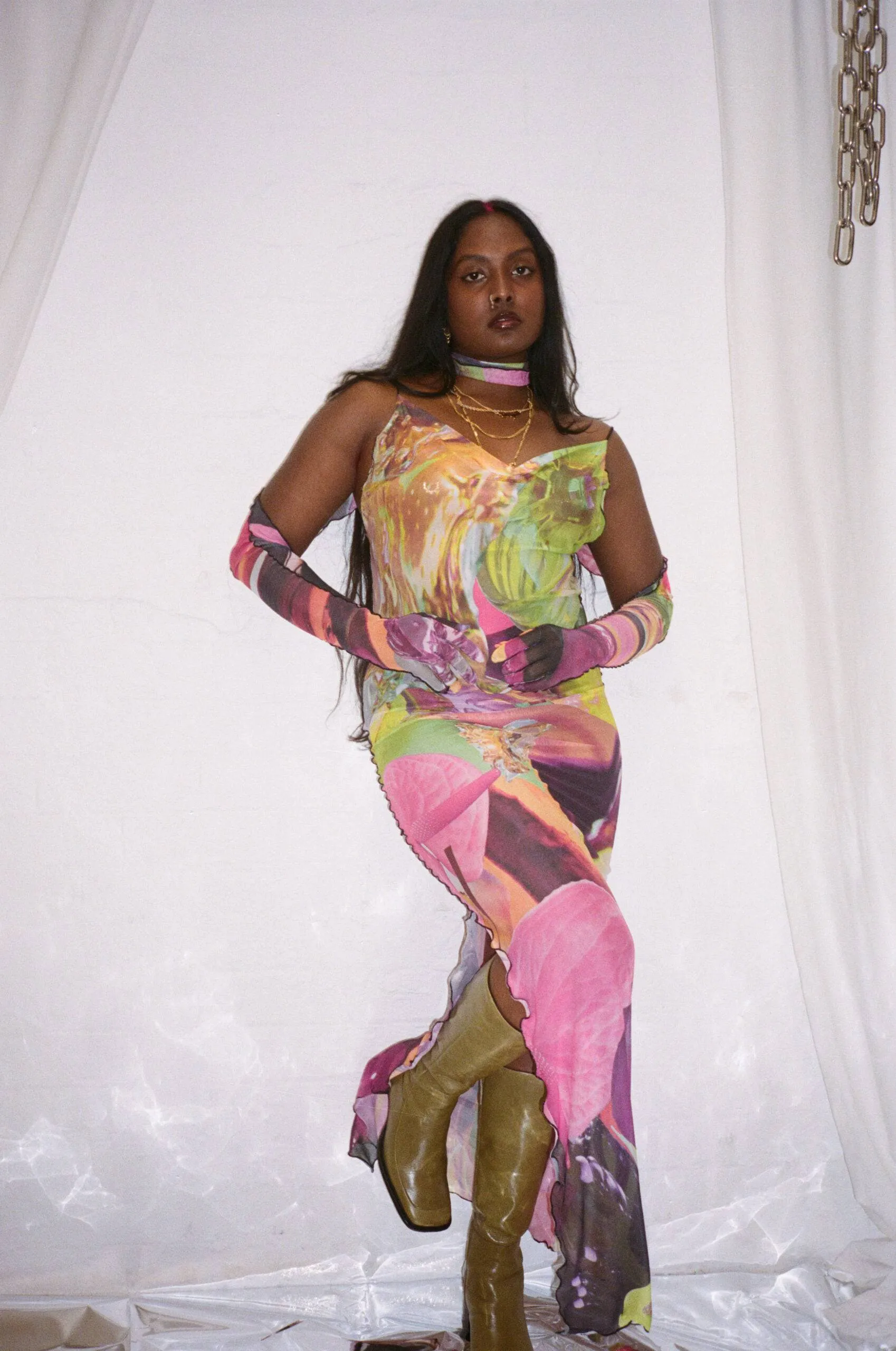 Aune Collections - Dawana Cowl Maxi Dress