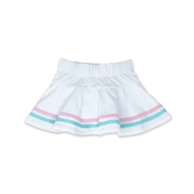 Callie Skort - Pure Coconut/ Cotton Candy Pink/ Totally Turquoise