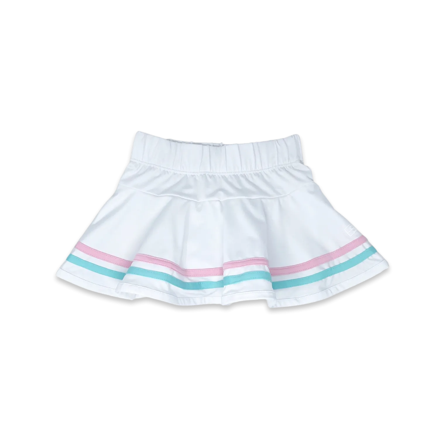 Callie Skort - Pure Coconut/ Cotton Candy Pink/ Totally Turquoise