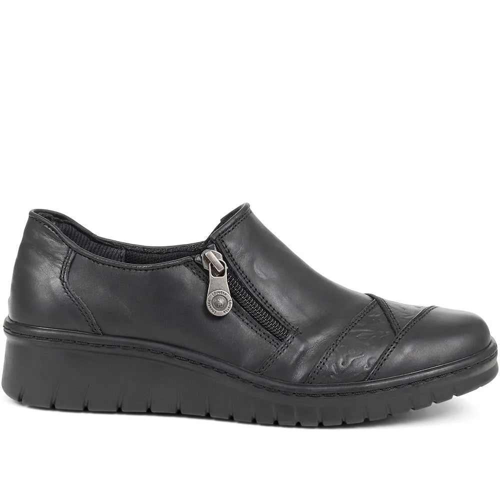 Leather Slip On Shoes - HAK38033 / 324 724