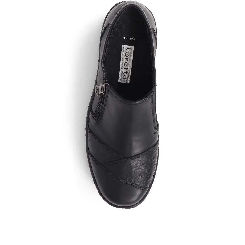 Leather Slip On Shoes - HAK38033 / 324 724