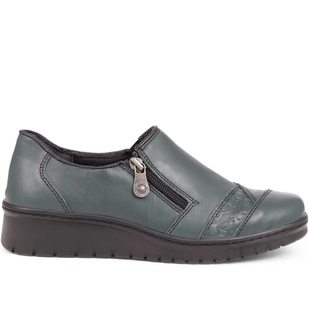 Leather Slip On Shoes - HAK38033 / 324 724