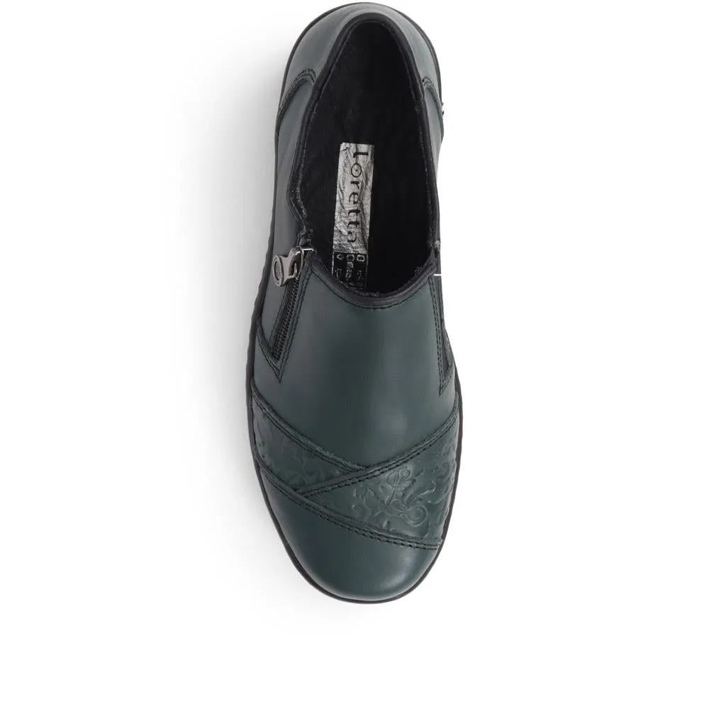 Leather Slip On Shoes - HAK38033 / 324 724