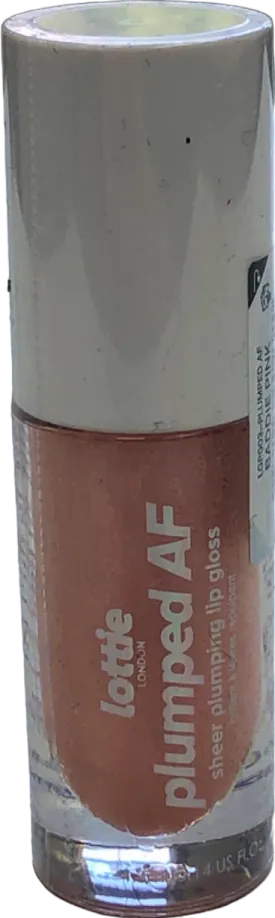 Lottie London Plumped AF Sheer Plumping Lip Gloss Baddie Pink