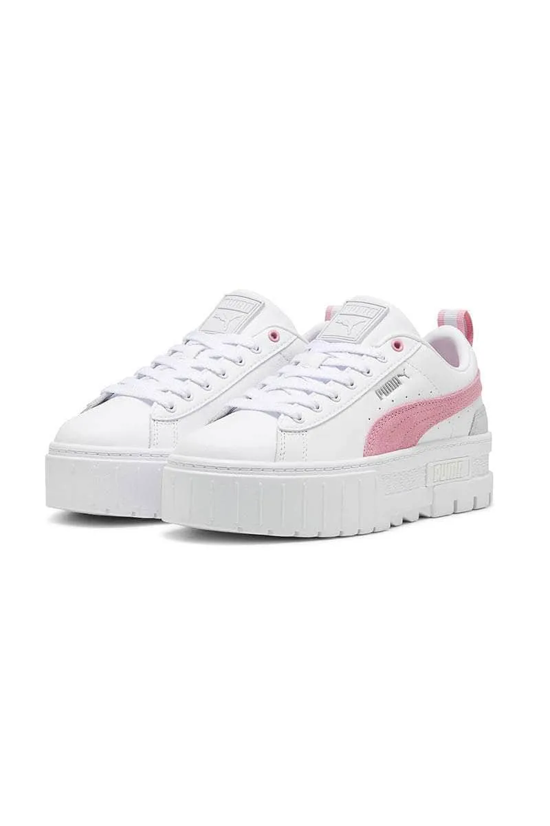 PUMA Mayze Lth White Pink Sneaker