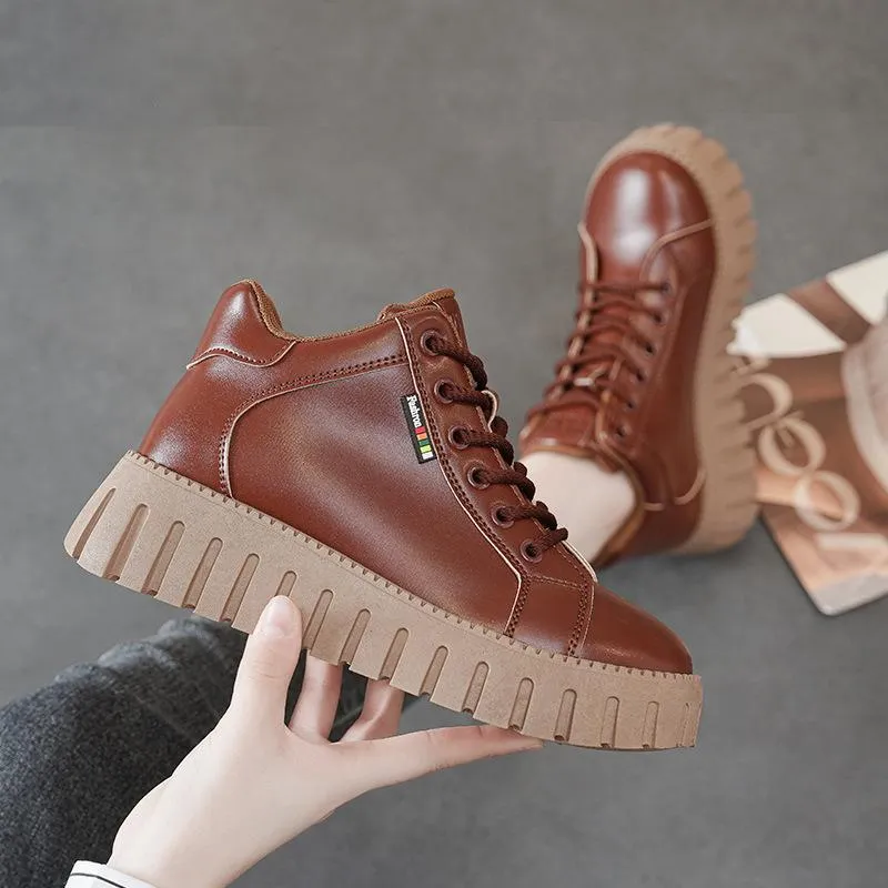 Waterproof Leather Vintage Shoes